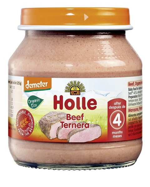 Holle Bio piure din carne de vita, de la 4 luni